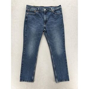 Levis 511 Jeans Mens 38x30 Blue Medium Wash Slim Straight Denim Stretch Casual